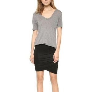 NWOT T Alexander Wang Black Twist Spandex Skirt